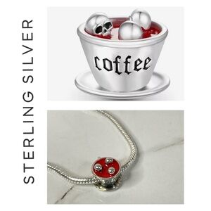 🌟 S925 Sterling Silver Coffee Mug Charm